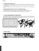 Предварительный просмотр 4 страницы Yamaha DVD-S840 Service Manual