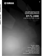 Yamaha DVR-1000 Owner'S Manual preview