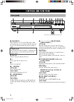 Preview for 6 page of Yamaha DVR-S100 Owner'S Manual