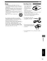 Preview for 105 page of Yamaha DVR-S120 Owner'S Manual