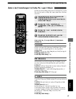 Preview for 289 page of Yamaha DVR-S120 Owner'S Manual