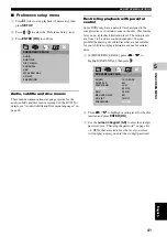 Preview for 45 page of Yamaha DVR-S300 Owner'S Manual