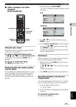 Preview for 29 page of Yamaha DVX-1000 Owner'S Manual