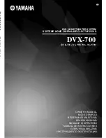 Yamaha DVX-700 Owner'S Manual preview