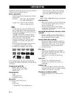 Предварительный просмотр 6 страницы Yamaha DVX-700 Owner'S Manual