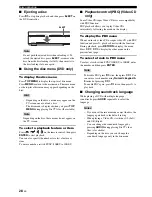 Предварительный просмотр 32 страницы Yamaha DVX-700 Owner'S Manual