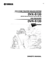 Yamaha DVX-S120 Owner'S Manual preview