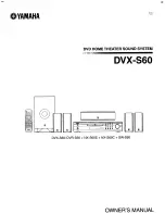 Yamaha DVX-S60 Owner'S Manual preview