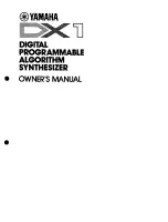 Preview for 1 page of Yamaha DX1 Owner'S Manual