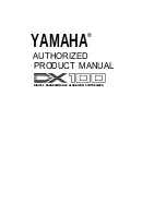 Preview for 1 page of Yamaha DX100 Owner'S Manual