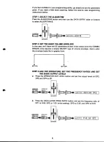 Предварительный просмотр 9 страницы Yamaha DX100 Voice Programming Manual