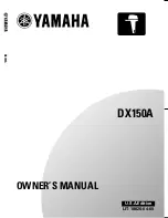 Preview for 1 page of Yamaha DX150A Owner'S Manual