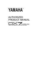 Yamaha DX7 II FD Authorized Product Manual preview