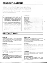 Preview for 2 page of Yamaha DX9 Operatiing Manual