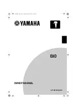 Yamaha E8D Owner'S Manual preview