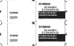 Preview for 1 page of Yamaha EC4000DV Owner'S Manual