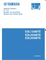 Yamaha EDL13000TE Owner'S Manual preview
