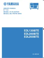 Предварительный просмотр 1 страницы Yamaha EDL13000TE Owner'S Manual