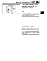 Preview for 9 page of Yamaha EF1000 Service Manual