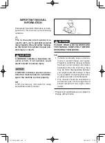 Предварительный просмотр 6 страницы Yamaha EF1000FW Owner'S Manual