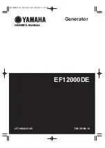 Yamaha EF12000DE - Premium Generator Owner'S Manual preview