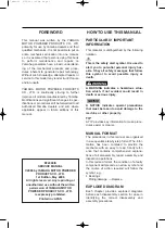 Preview for 3 page of Yamaha EF2000iS - Inverter Generator Service Manual