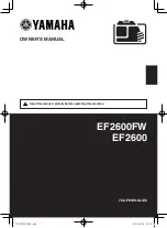 Preview for 3 page of Yamaha EF2600 Owner'S Manual