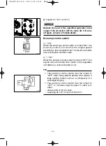 Preview for 14 page of Yamaha EF4000D Owner'S Manual