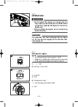 Предварительный просмотр 23 страницы Yamaha EF6300iSDE - 5500 Watt Inverter Generator Owner'S Manual