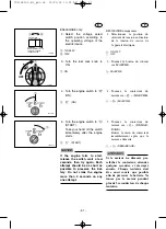 Preview for 62 page of Yamaha EF6300iSDE Owner'S Manual