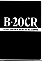 Yamaha Electone B-20CR User Manual предпросмотр