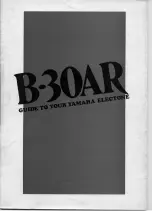 Yamaha Electone B-30AR User Manual preview