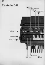 Предварительный просмотр 4 страницы Yamaha Electone B-40 User Manual