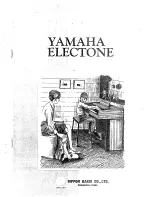 Yamaha Electone B-4B Playing Manual предпросмотр