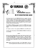 Preview for 26 page of Yamaha Electone BK-20A Manual