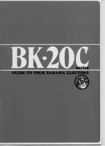 Yamaha Electone BK-20C Series Manual preview