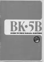 Предварительный просмотр 1 страницы Yamaha Electone BK-5B User Manual