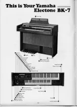 Предварительный просмотр 4 страницы Yamaha Electone BK-7 User Manual