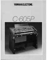 Yamaha Electone C-605P Assembly Manual предпросмотр