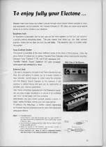 Preview for 18 page of Yamaha Electone D-2B User Manual