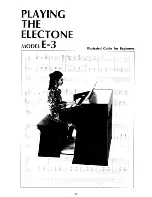 Предварительный просмотр 34 страницы Yamaha Electone E-3 Manual