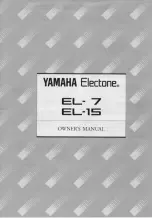 Yamaha Electone EL-15 Owner'S Manual предпросмотр