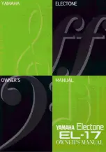 Yamaha Electone EL-17 Owner'S Manual предпросмотр