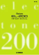 Предварительный просмотр 1 страницы Yamaha Electone EL-200 Owner'S Manual