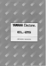 Yamaha Electone EL-25 Owner'S Manual предпросмотр