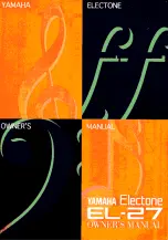 Предварительный просмотр 1 страницы Yamaha Electone EL-27 Owner'S Manual