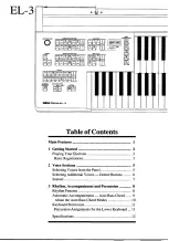 Preview for 4 page of Yamaha Electone EL-3 Owner'S Manual