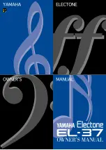 Yamaha Electone EL-37 Owner'S Manual preview