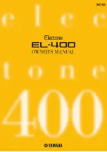 Yamaha Electone EL-400 Owner'S Manual предпросмотр