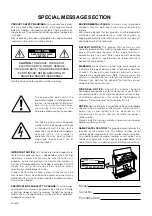 Предварительный просмотр 2 страницы Yamaha Electone EL-500 Owner'S Manual